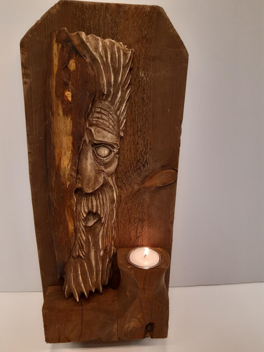 Tormod den modige. Unik, håndskåret veggdekor