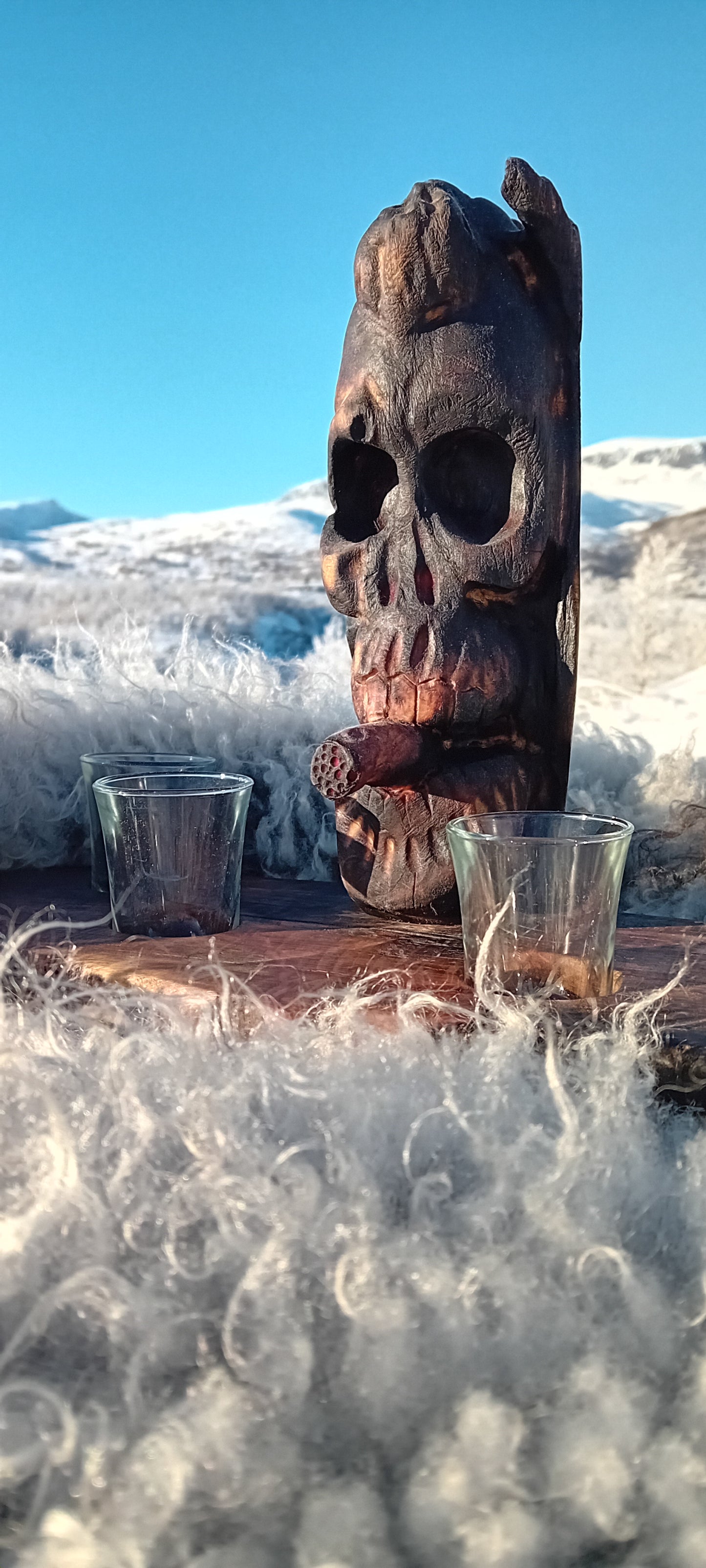 Puffing Phantom: Shotplank med utskåret treånd