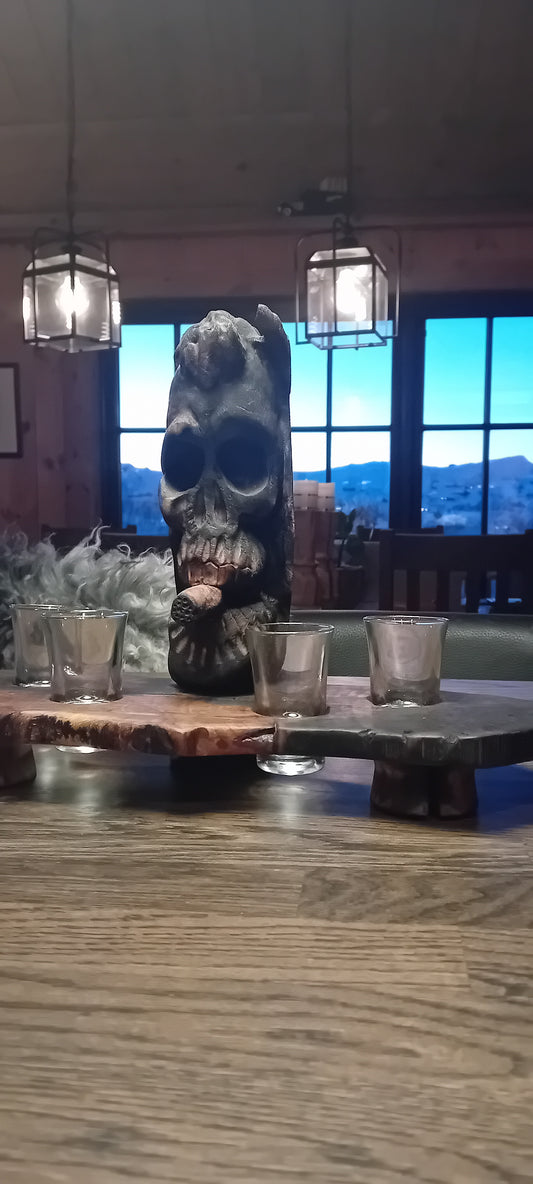 Puffing Phantom: Shotplank med utskåret treånd