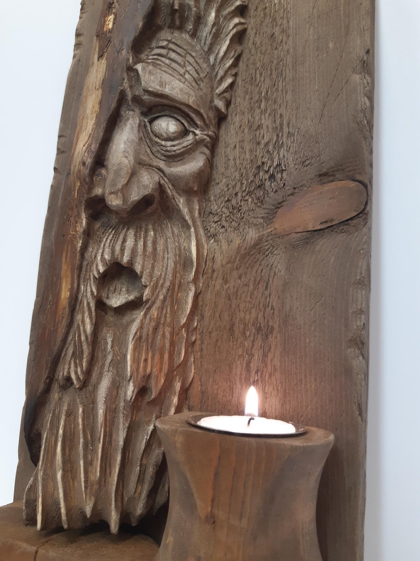 Tormod den modige. Unik, håndskåret veggdekor