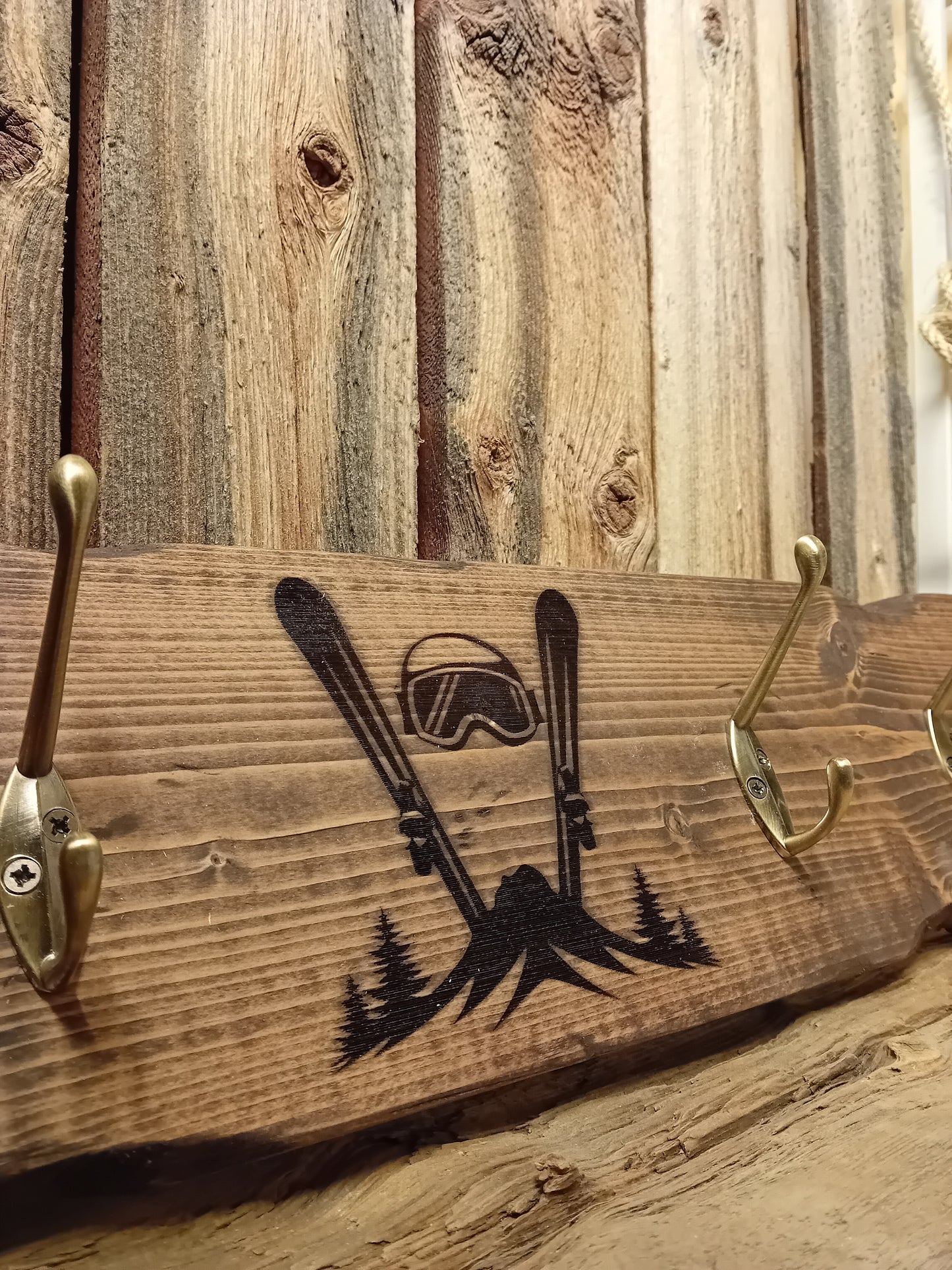 Krokrekke med ski motiv