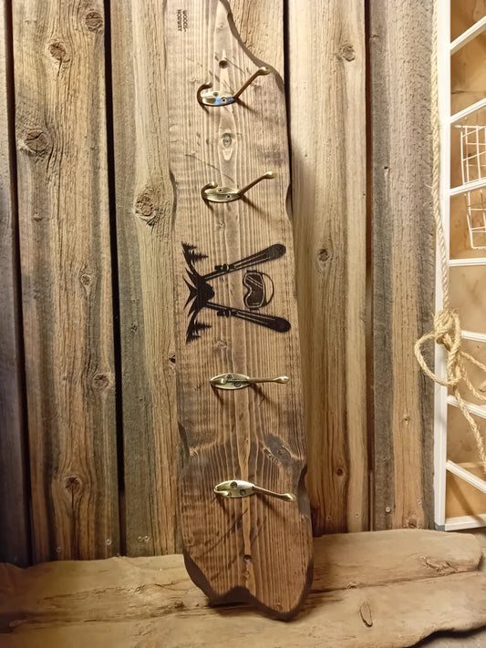 Krokrekke med ski motiv